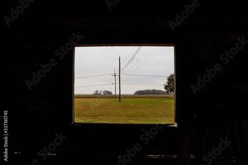 Fototapeta Naklejka Na Ścianę i Meble -  window to a rural scene