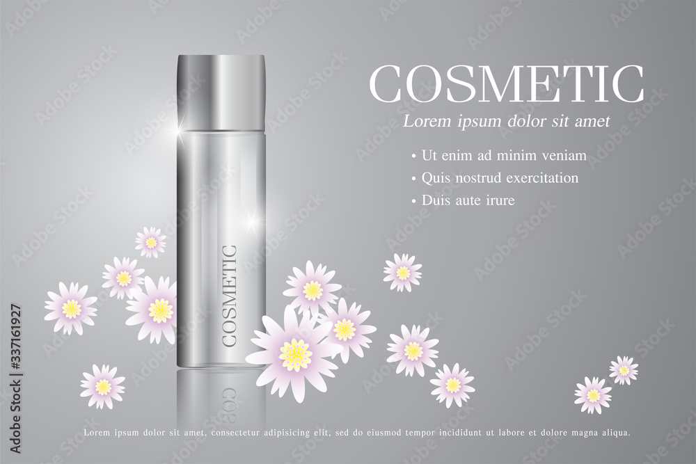 Cosmetic ads template ,sparkling background with glitter polka, vector design. Cosmetic ads template ,sparkling background with glitter polka, vector design.