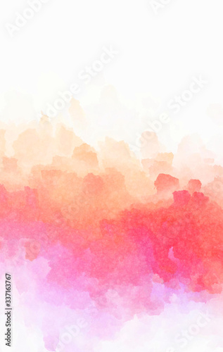 Watercolor painted background. Abstract Illustration wallpaper. Brush stroked painting. 2D Illustration.