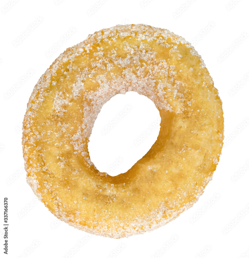 sugar ring donut isolated on white background sugar ring donut isolated on white background