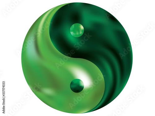 Colorful background in the form of yin yang.