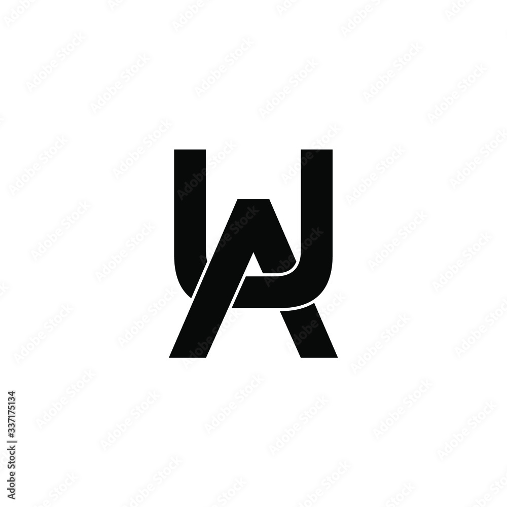 ua letter original monogram logo design ua letter original monogram logo design