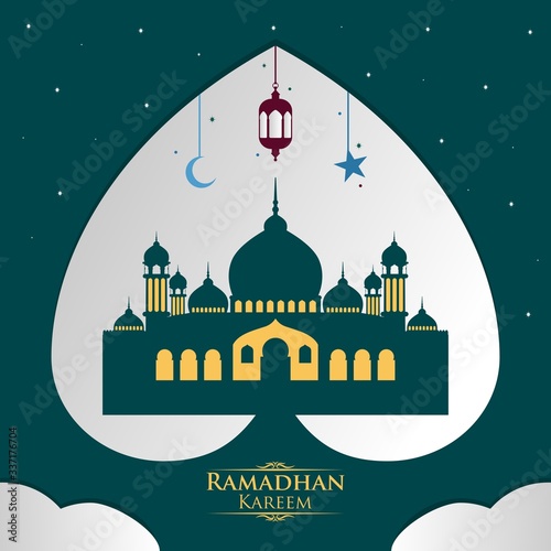 ramadan kareem in the form of love for your content in the fasting month