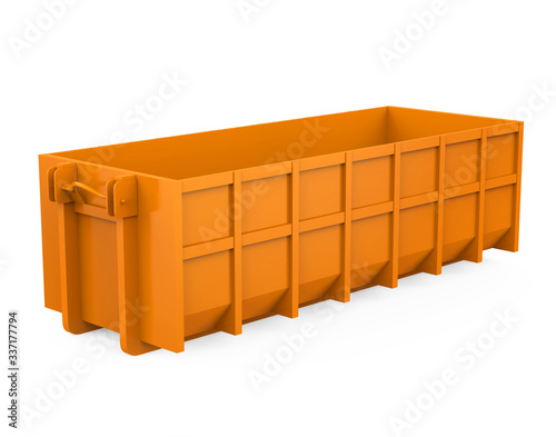 Construction Dumpster Isolated photo
