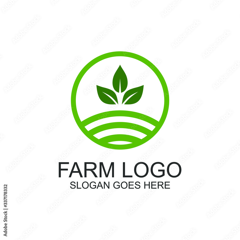 Farm and agriculture logo design Farm and agriculture logo design