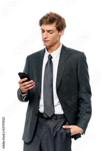 young businessman using a mobile phone