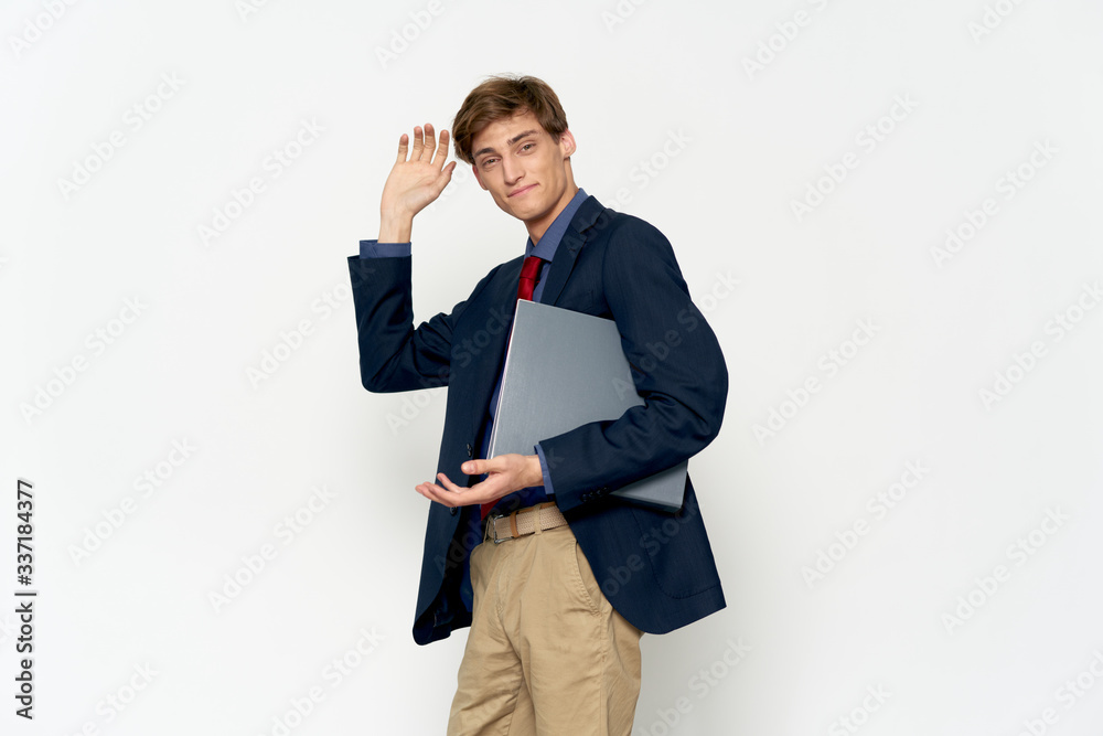 young business woman with a folder young business woman with a folder