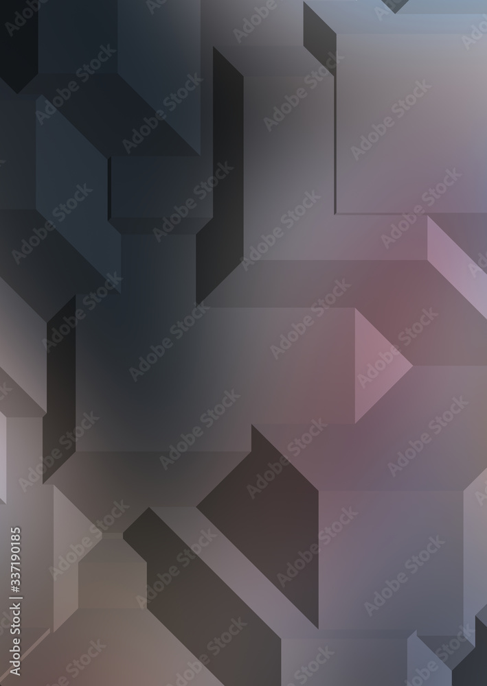 Fototapeta premium Polygonal background. Colorful wallpaper with geometric design. Digital 3d illustration.