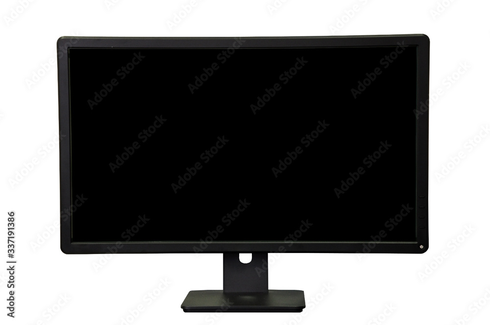 The desktop display isolated on white background The desktop display isolated on white background