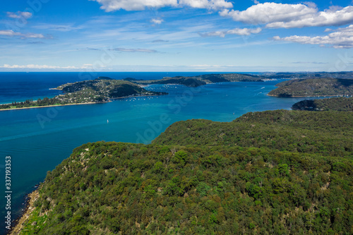 Aerial view of Barrenjoey Head and Palm Beach © PicMedia