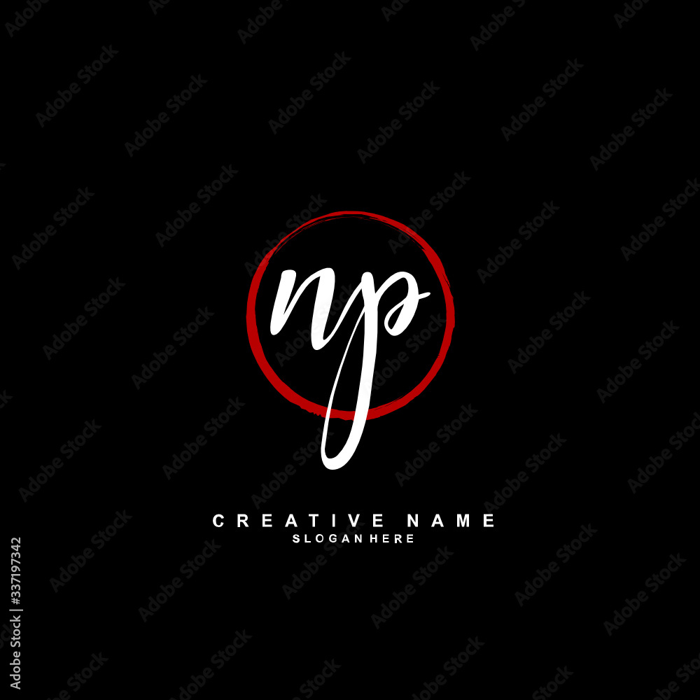 N P NP Initial logo template vector. Letter logo concept N P NP Initial logo template vector. Letter logo concept