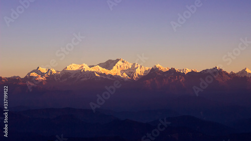 Sunrise On The Kanchenjunga. From Tiger Hill, Darjeeling.