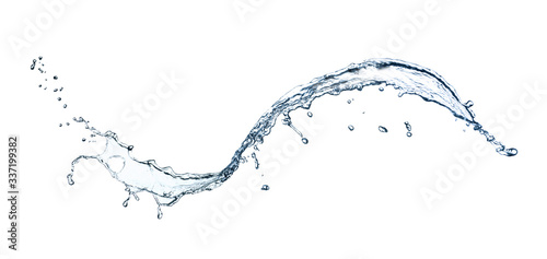 Bilde på lerret Abstract splash of water on white background. Banner design