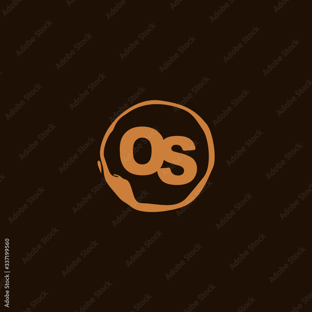 O S OS Initial logo template vector. Letter logo concept O S OS Initial logo template vector. Letter logo concept