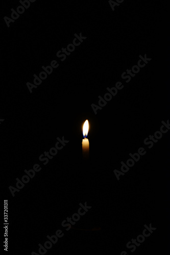 candle in the dark for the demise of corona virus