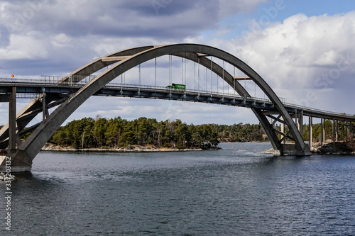 Stavsnas, Sweden The Djurobron, or Djuro Bridge in the Stockholm archipelago.