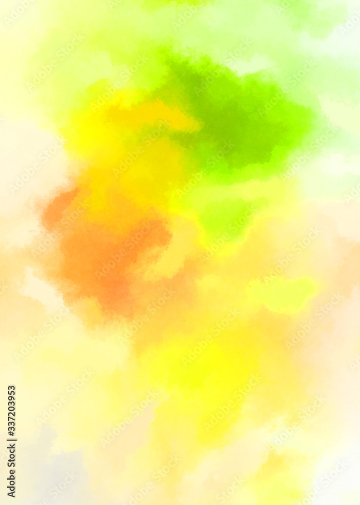 Watercolor painted background. Abstract Illustration wallpaper. Brush stroked painting. 2D Illustration.