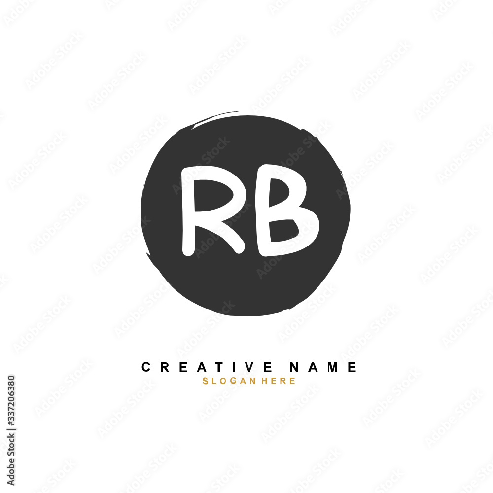 R B RB Initial logo template vector. Letter logo concept R B RB Initial logo template vector. Letter logo concept
