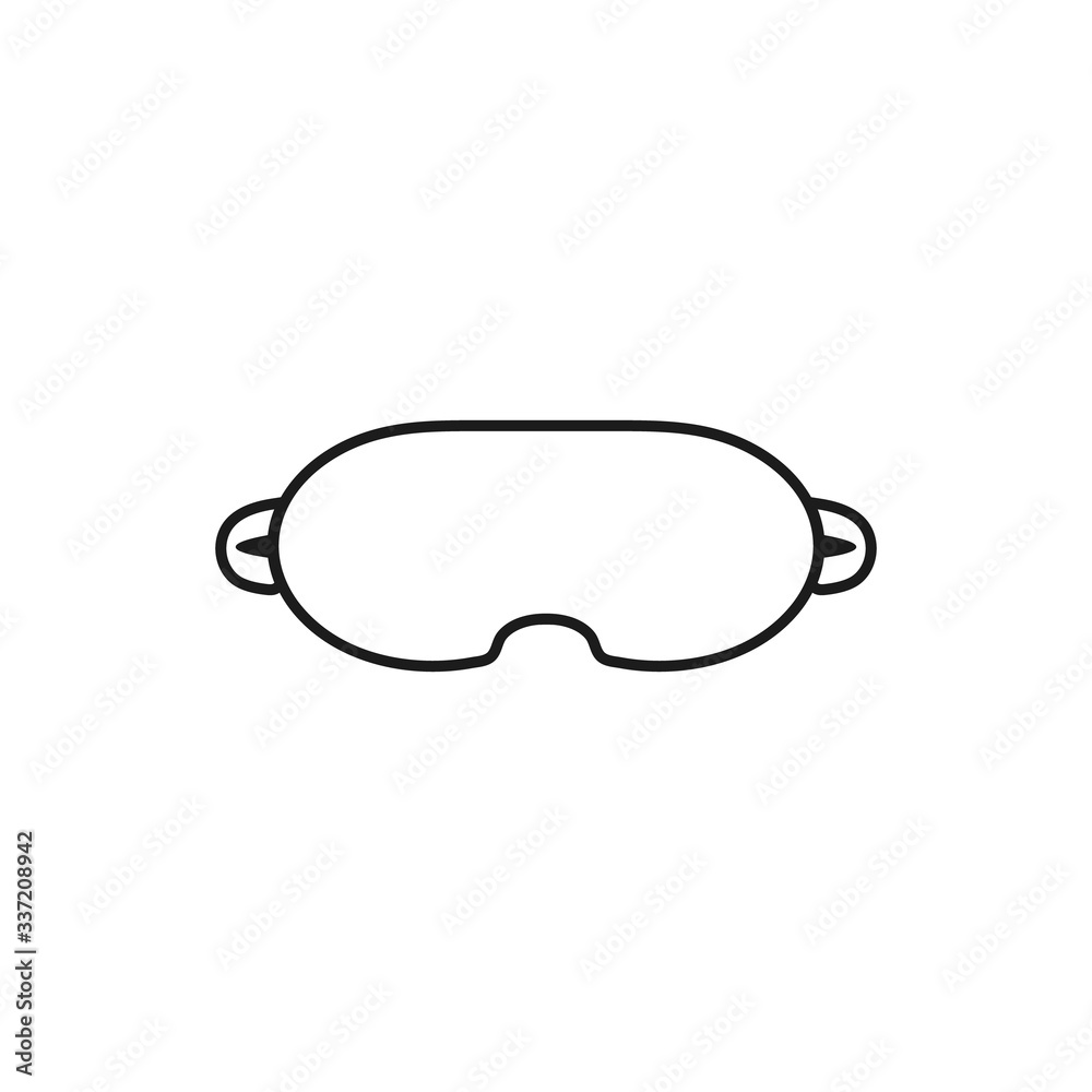 Sleeping Mask Line Icon. Editable Vector EPS Symbol Illustration. Sleeping Mask Line Icon. Editable Vector EPS Symbol Illustration.