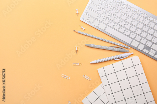 Modern office workspace wit...
