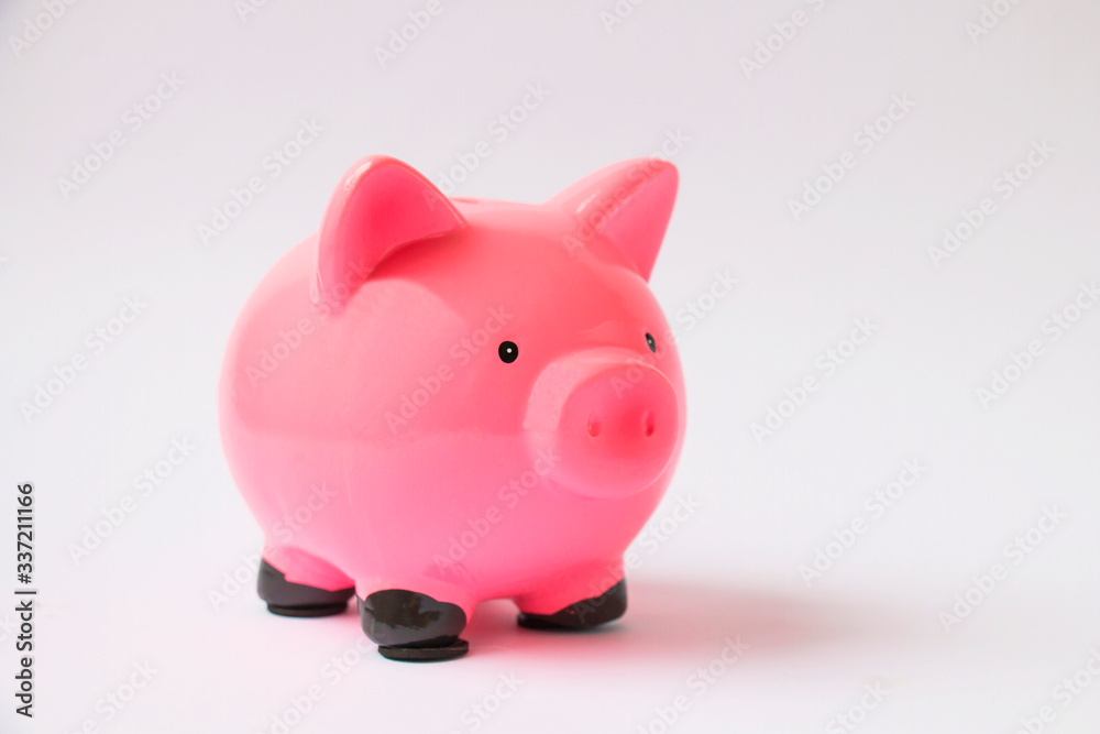 Pink Pig Money Box Saving Money