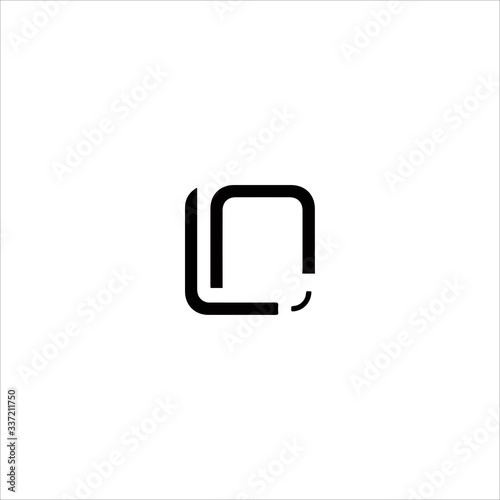 Initial letter ln logo or nl logo vector design templates