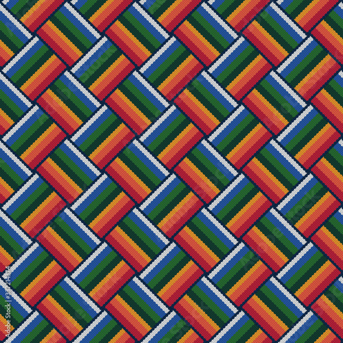 abstract seamless textile background. mexican style stripes pattern