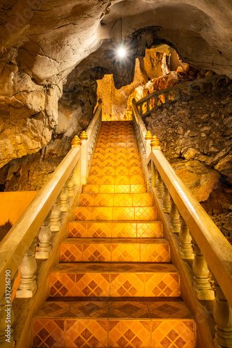 Phra Sabai cave with walkway in Lampang province