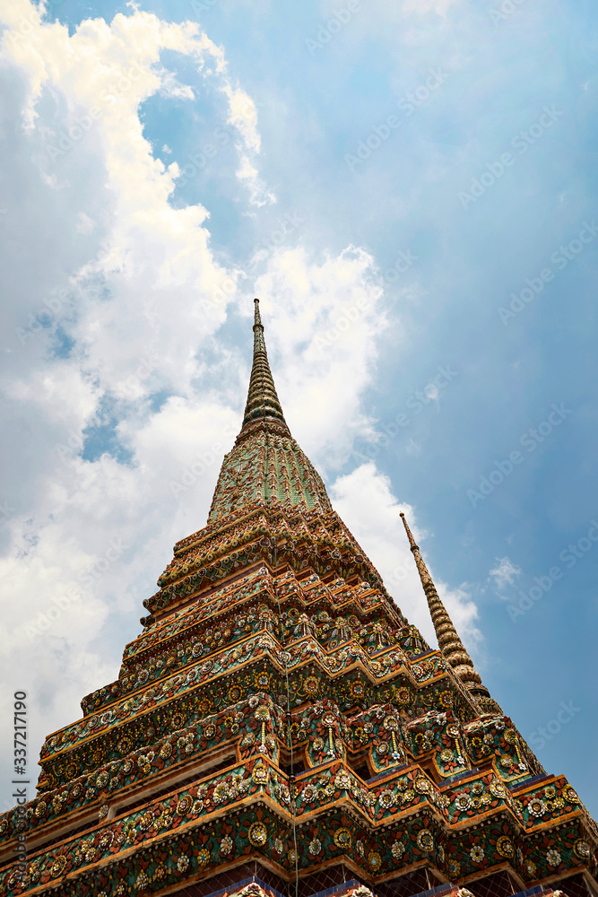 Thai traditional Buddhism building architecture 