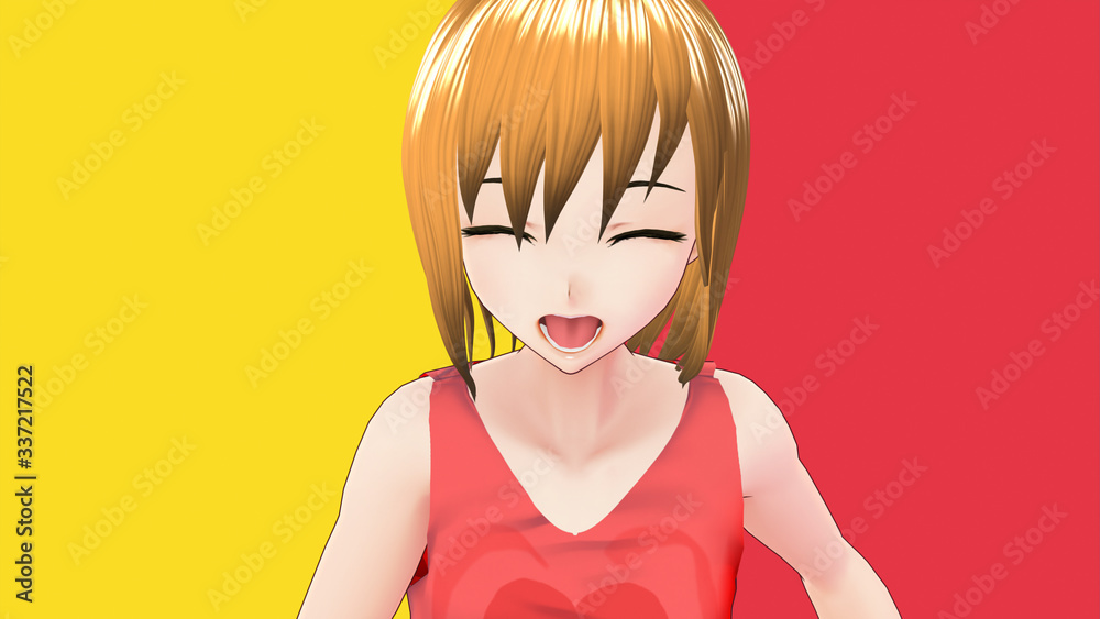 Anime Girl Cartoon Character Japanese Girl with a smile and Background it's Anime Manga Girl from Japan Anime Girl Cartoon Character Japanese Girl with a smile and Background it's Anime Manga Girl from Japan