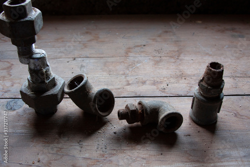 Vintage tools in a shed