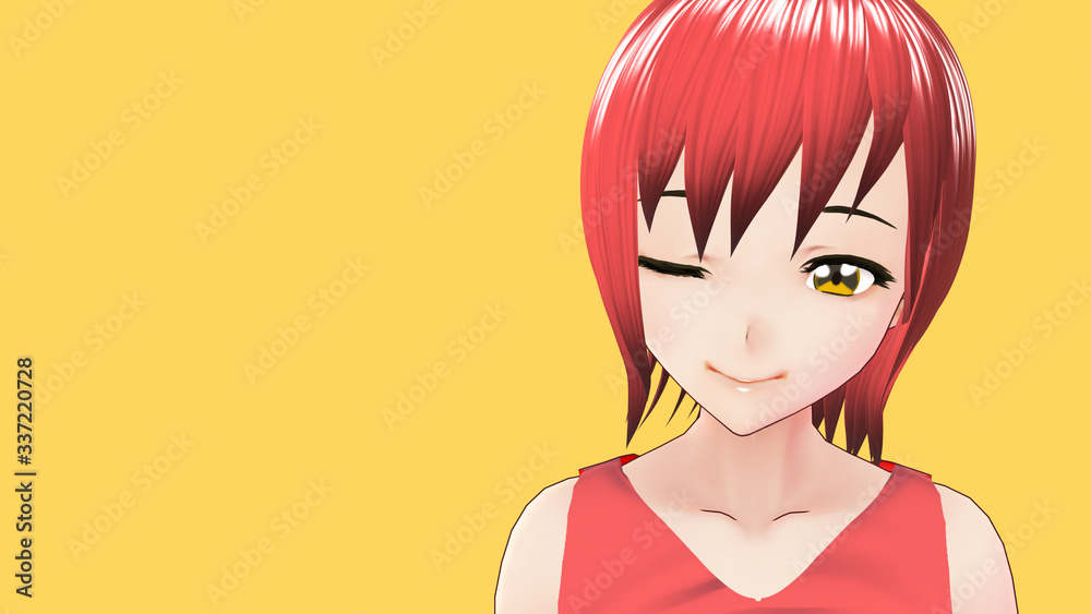 Anime Girl Cartoon Character Japanese Girl with a smile and Background it's Anime Manga Girl from Japan Anime Girl Cartoon Character Japanese Girl with a smile and Background it's Anime Manga Girl from Japan