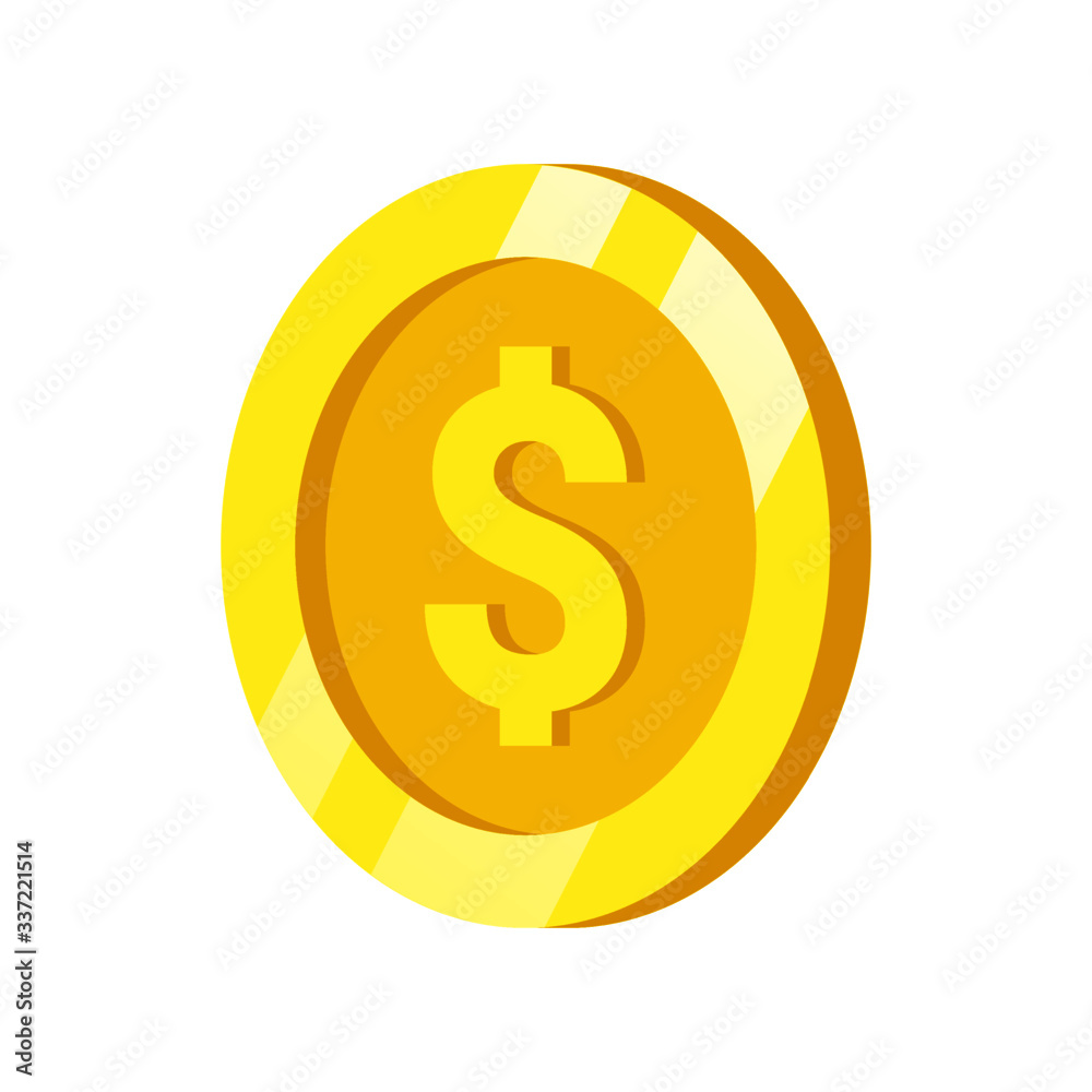 The best Coin icon, illustration vector. Suitable for many purposes.
