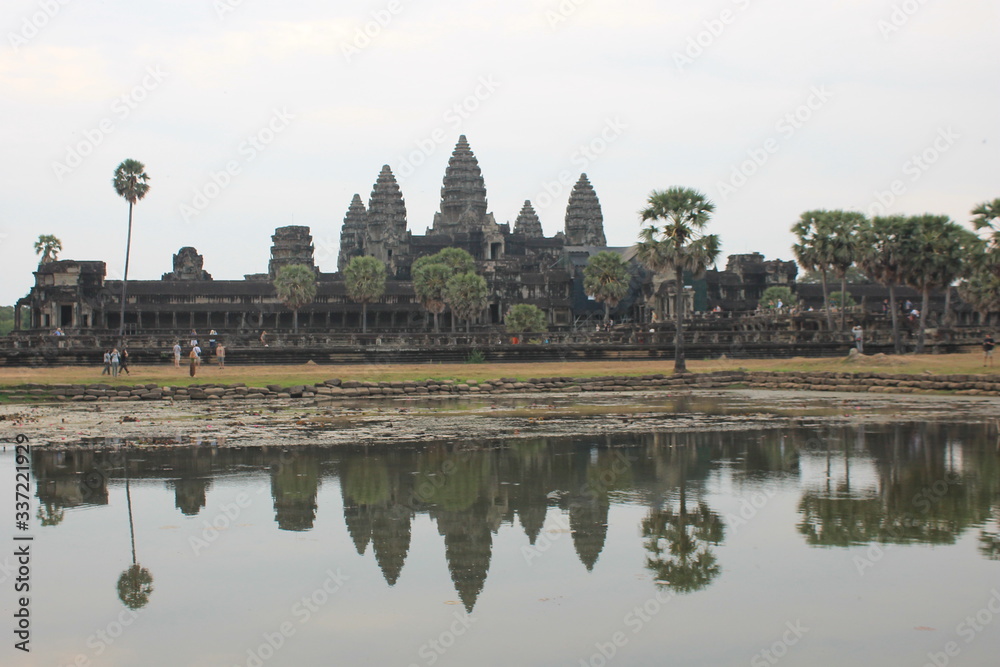 The ankor wat temple