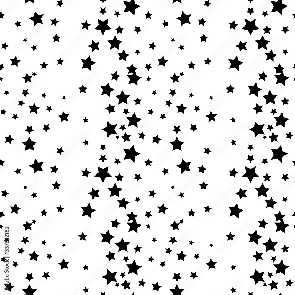 Seamless Star Monochrome Background on white backround Seamless Star Monochrome Background on white backround