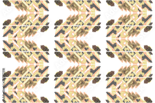 Drapery curves pagan tripe seamless pattern. Indian old surface background. Vector ornament.