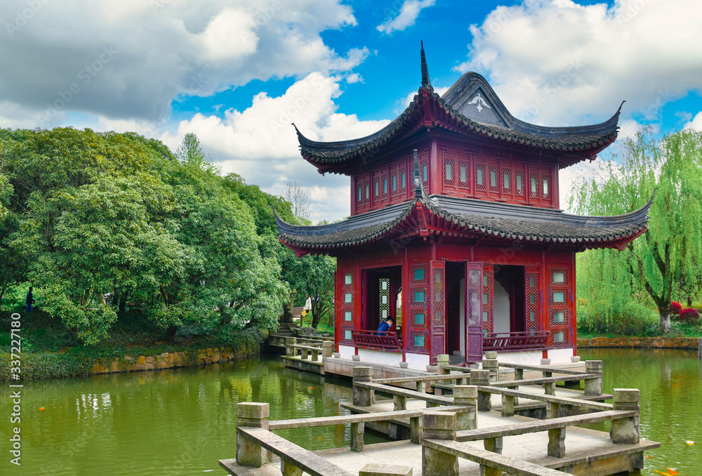 Landscape of Grand View Garden in Shanghai, China
