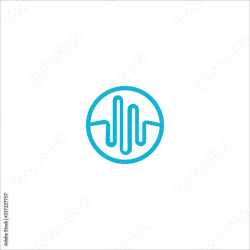 Initial letter mb or bm logo vector design photo