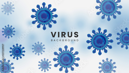 Virus infection concept background