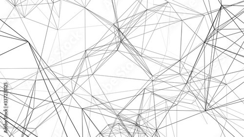 Digital plexus of lines. Network or connection. Abstract digital background. Vector illustration.