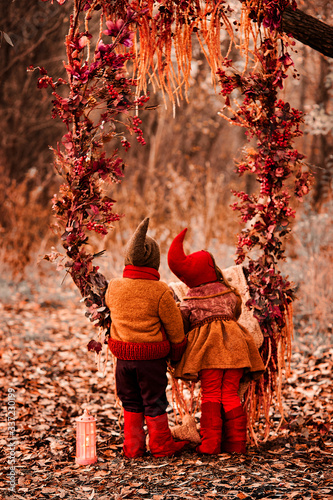 fairy tale, little gnomes, children