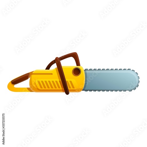 Chainsaw equipment icon. Cartoon of chainsaw equipment vector icon for web design isolated on white background