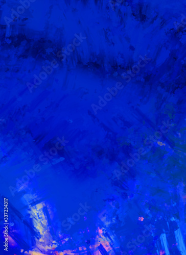 Brushed Painted Abstract Background. Brush stroked painting. Artistic vibrant and colorful wallpaper.