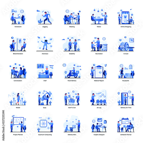 Accounting and Finance Flat Illustrations Pack 