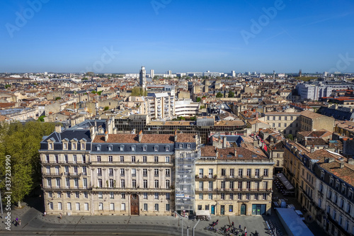 City of Bordeaux Aerial view, France