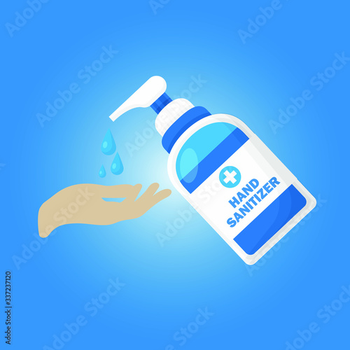Hand sanitizers. Alcohol rub sanitizers kill most bacteria, fungi and stop some viruses such as coronavirus. Hygiene product. Sanitizer bottle and wall mounted container. Covid-19 spread prevention