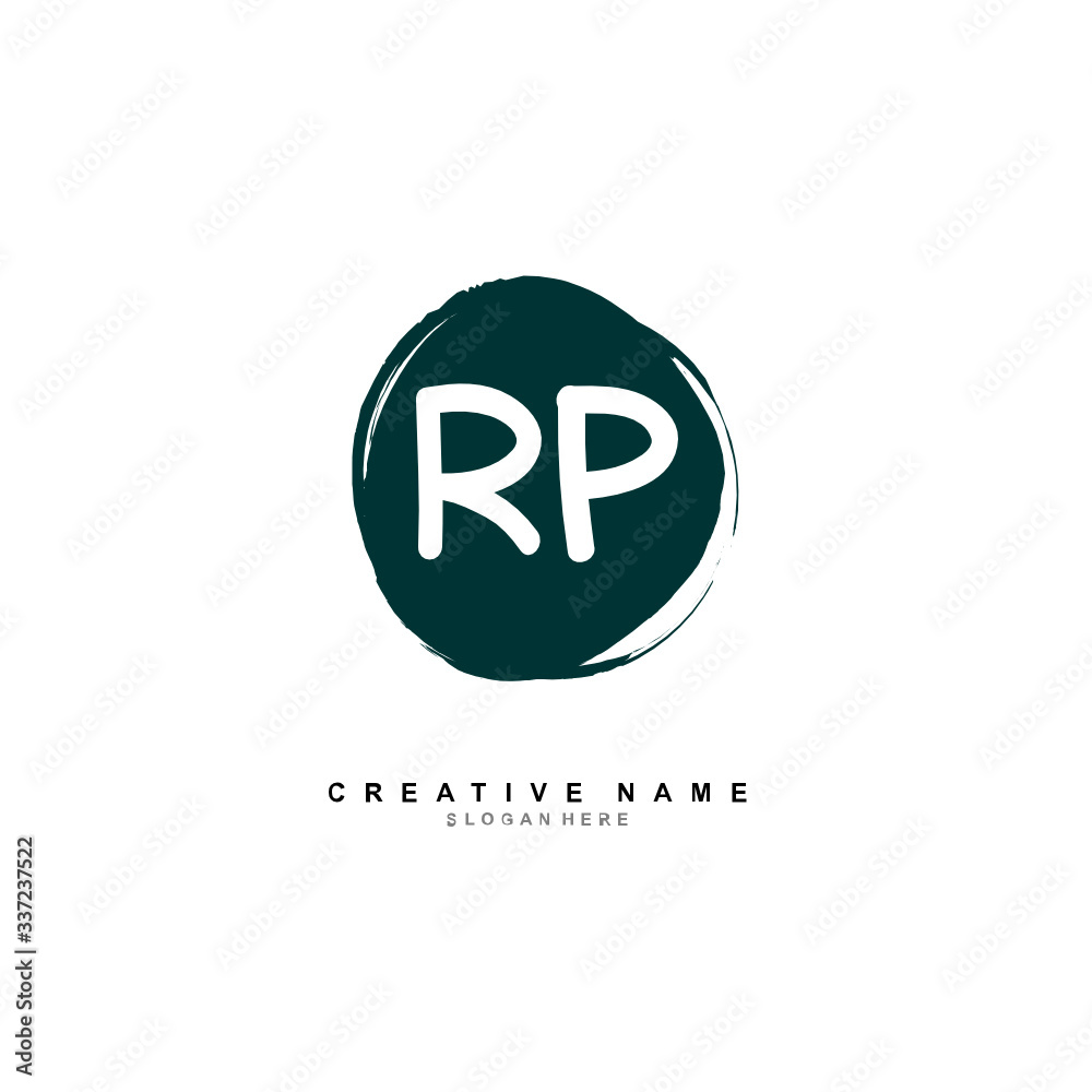 R P RP Initial logo template vector. Letter logo concept R P RP Initial logo template vector. Letter logo concept