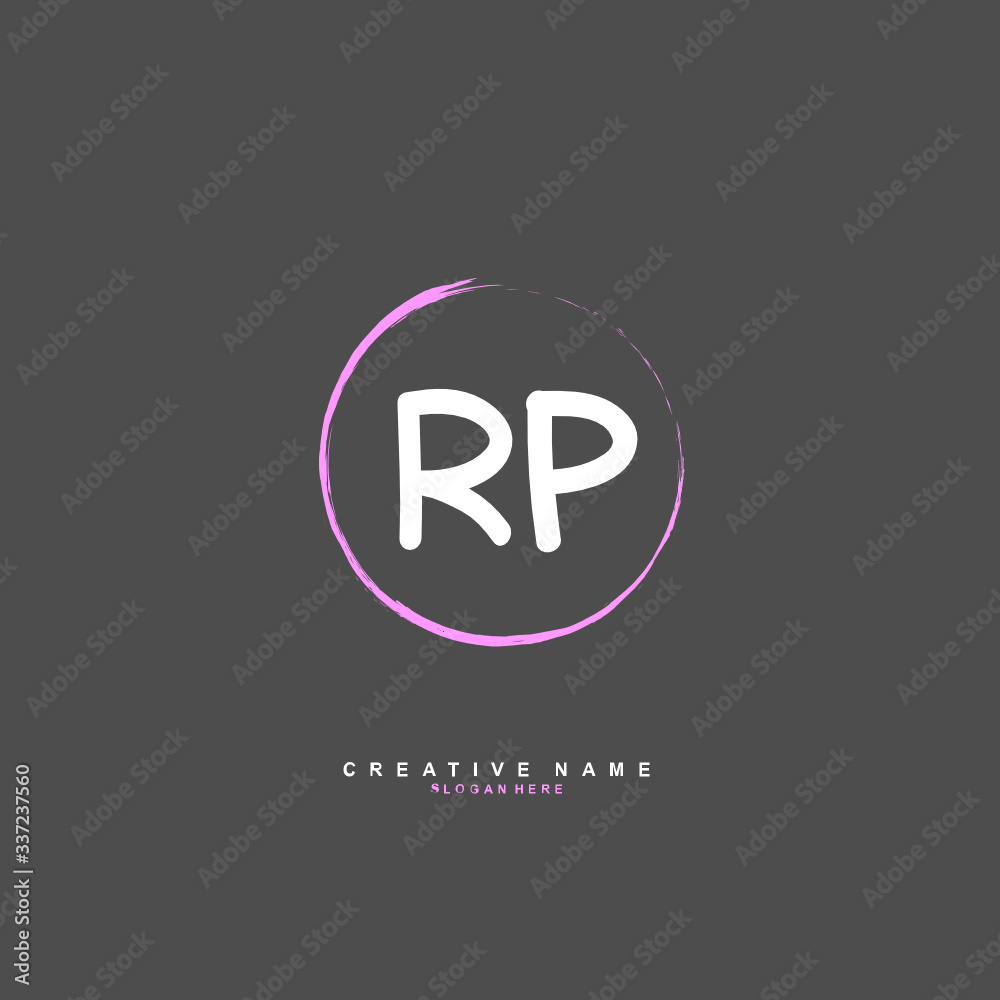 R P RP Initial logo template vector. Letter logo concept R P RP Initial logo template vector. Letter logo concept