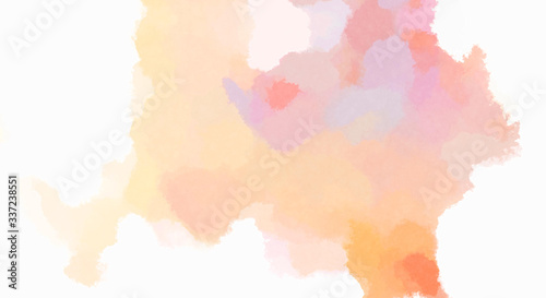 Watercolor painted background. Abstract Illustration wallpaper. Brush stroked painting. 2D Illustration.