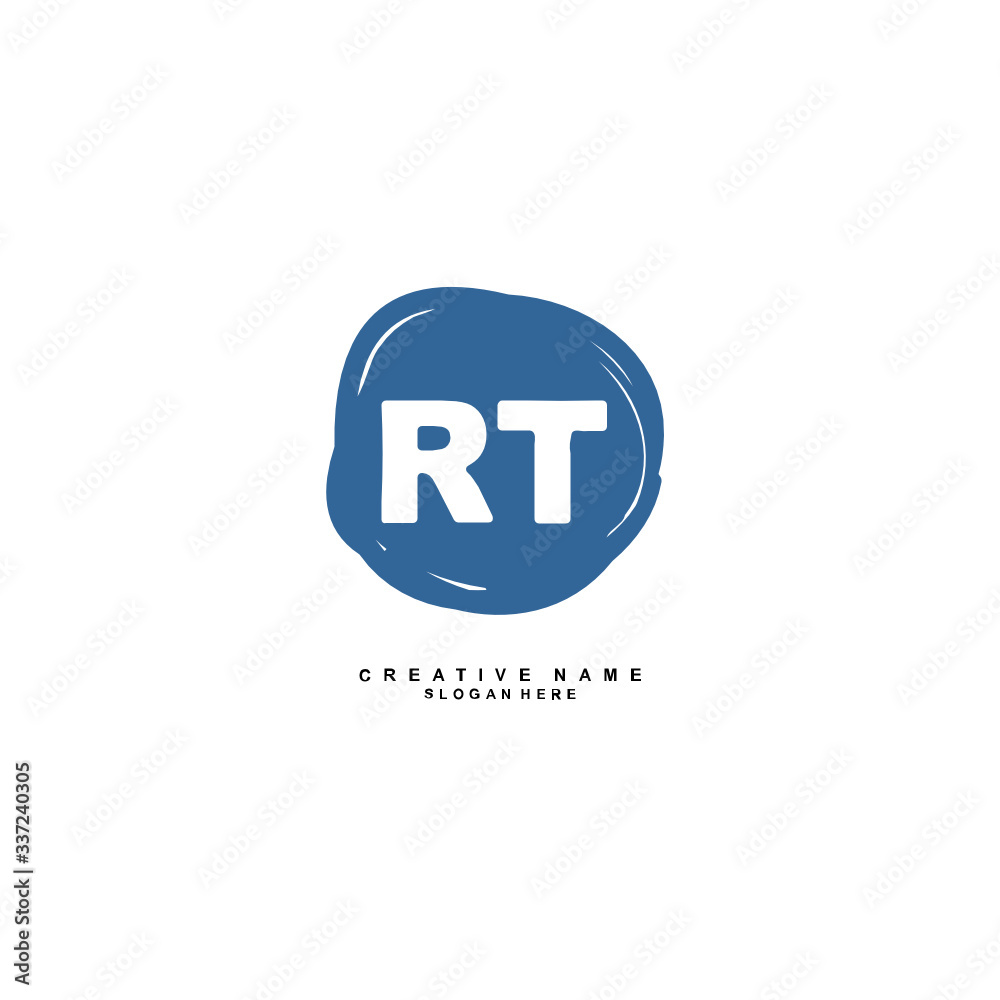 R T RT Initial logo template vector. Letter logo concept R T RT Initial logo template vector. Letter logo concept